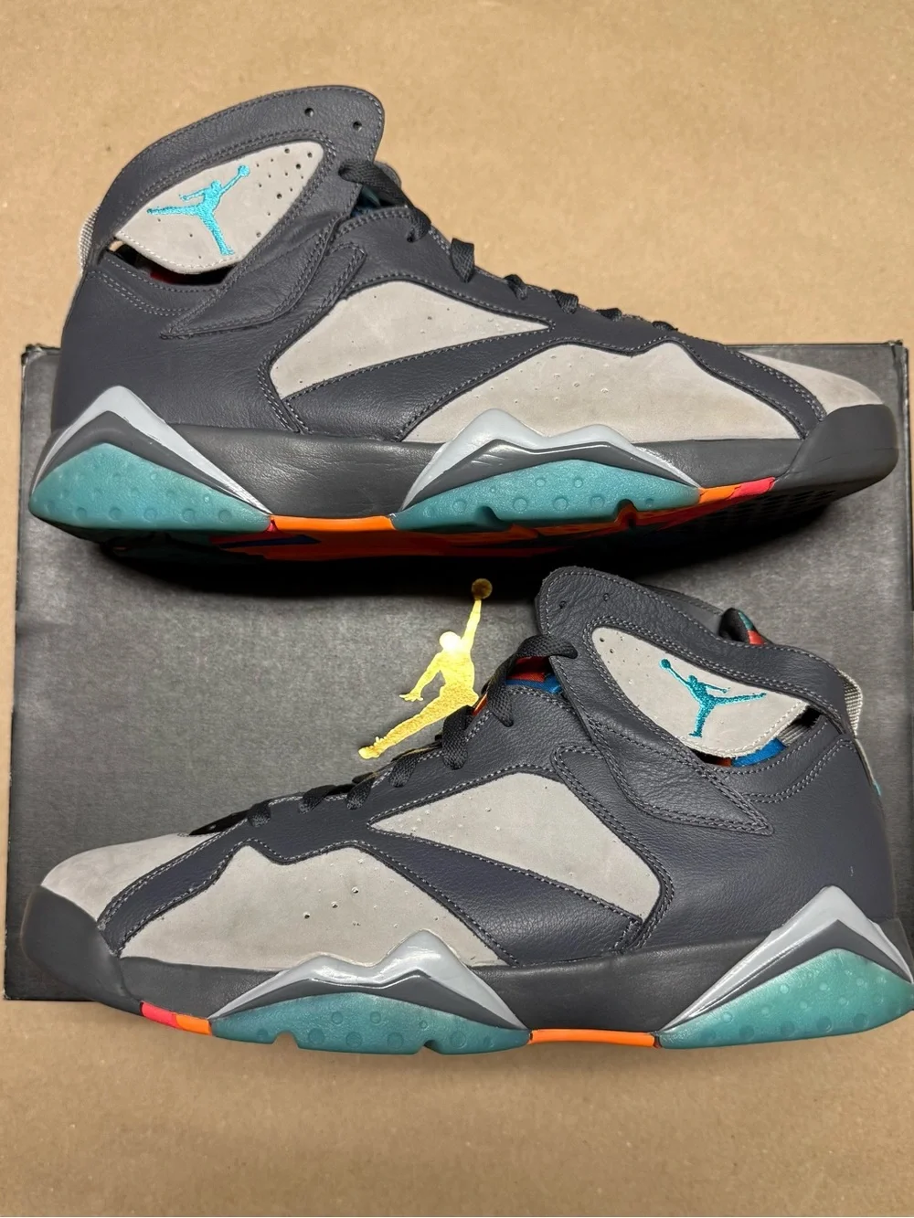 Nike Air Jordan 7 VII Retro Barcelona Days Mens size 12 Basketball Shoes Rare!